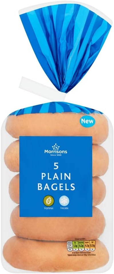 MORRISONS 5 PLAIN BAGELS