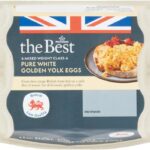 Morrisons The Best White Golden Yolk Free Range Eggs 6 Pack