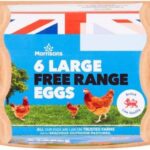 Morrisons Free Range Large Eggs, 6 count (Pack of 1)