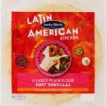 Santa Maria Latin American Kitchen 6 Large Plain Flour Soft Tortillas, 312 g