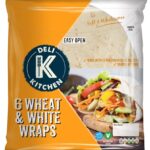 Deli Kitchen 6 Wheat & White Wraps 366g