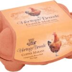 Heritage Breeds Copper Marans Free Range Eggs With Deep Brown Shells, 6 pack