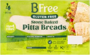 BFree Pitta Breads Stone Baked, 4 x 55g