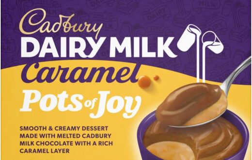 Cadbury Dairy Milk Pots of Joy, Carame, 4 x 60g