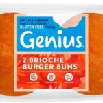 Genius Gluten Free Brioche Burger Buns, Pack of 2