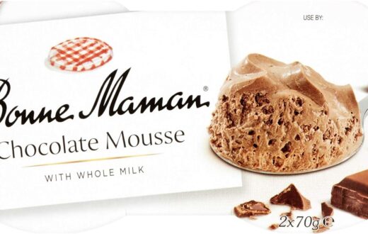 Bonne Maman Chocolate Mousse with Whole Milk, 2 x 70g