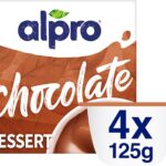 Alpro Smooth Chocolate, Plant-Based & Soya Dessert Alternative, Vegan & Dairy Free, 4 x 125g