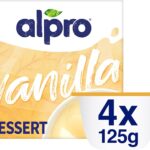 Alpro Heavenly Velvet Vanilla Flavour Soya Dessert, 4 x 125g