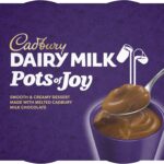 Cadbury Pots of Joy – Delicious Dairy Milk Chunks with Cadbury Milk Chocolate Dessert, 60g (Pack of 4)