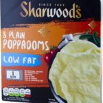 Sharwood’s 8 Plain Poppadoms Low Fat, 94g