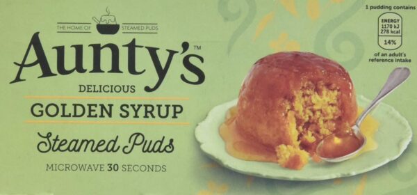 Aunty’s Delicious Golden Syrup Steamed Puds, 2 x 95g